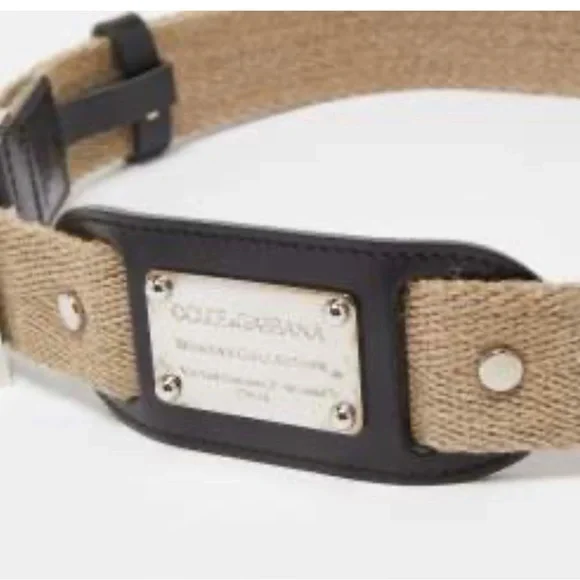 Dolce & Gabbana | Accessories | Dolce Gabbana Beige Canvas  display picture 2